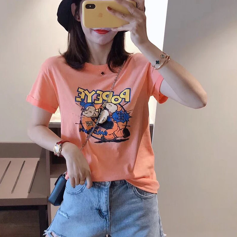 

Женская футболка с коротким рукавом, цвет фуксия