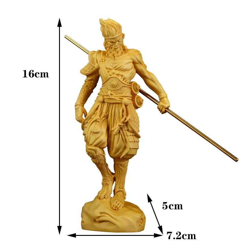 

Fire Monkey Wang Muren Statue Sun Wukong Chinese Mythology Character Gift Doll Carving Statuette Home Decoration