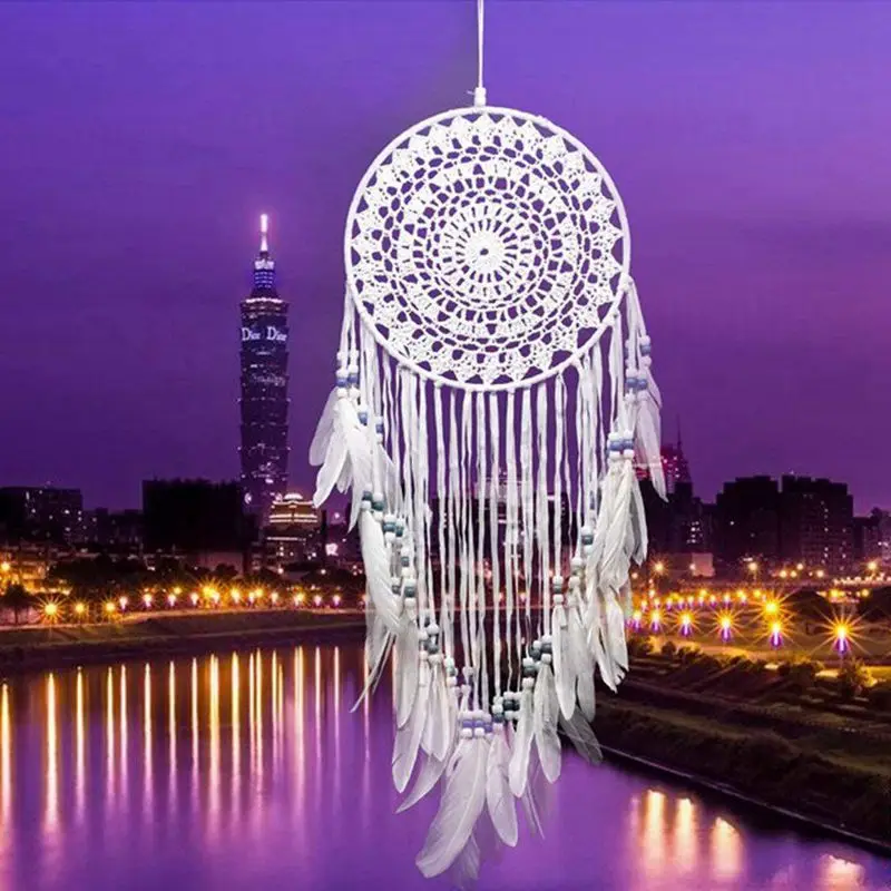 Мода ловцы мечты для спальни белый Ловцы крючком стены висящий мечтатель|Ловцы