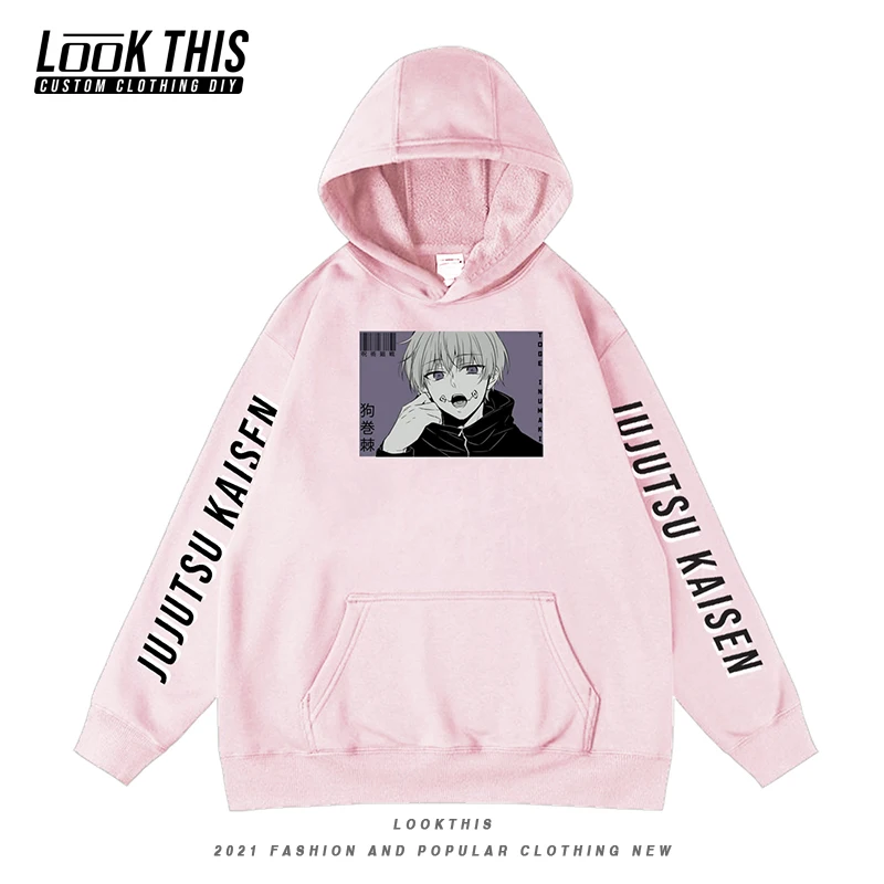 

Japanese Anime Jujutsu Kaisen Kids Hoodies Children's Clothes Harajuku Cuff Print Oversized Hoodie Streetwear Long Sleeve Hooded