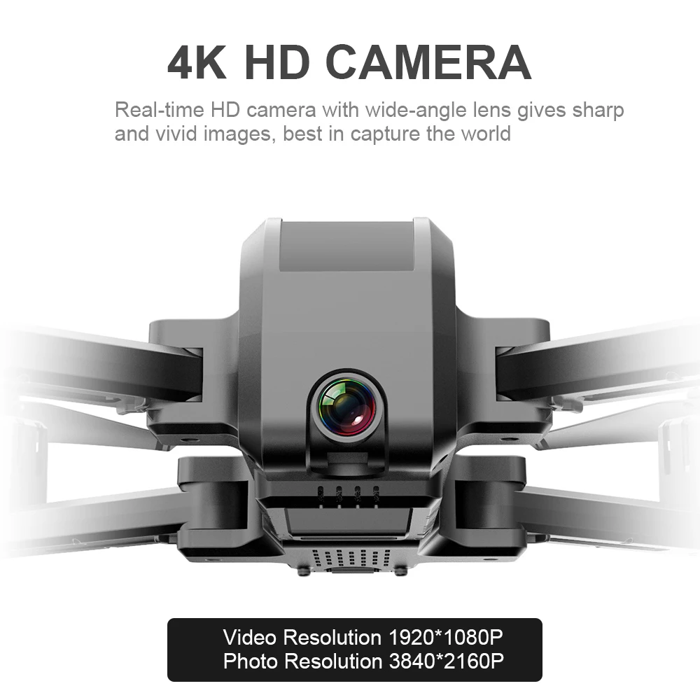 4K камера KF607 Радиоуправляемый Дрон с камерой 2 4G Wi-Fi GPS точка полета представляющая