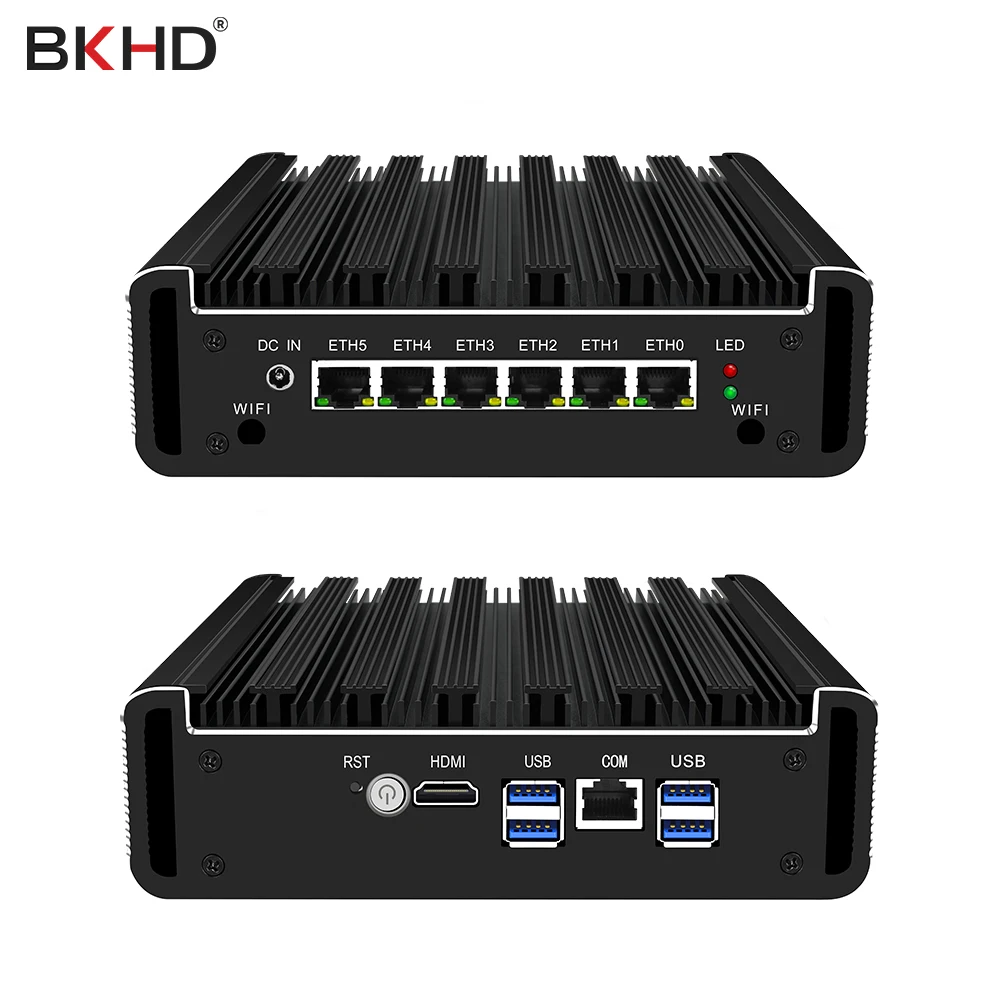 Core I7 10510U/I5 10210U (RS232 6 LAN/4USB) брандмауэр мини компьютер промышленный Pfsense Centos Linux|Мини