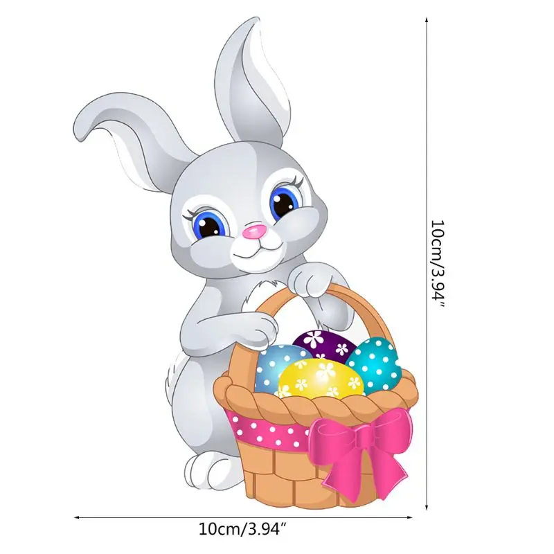 Пасхальный кролик корзина металлические режущие штампы Трафаретный Скрапбукинг