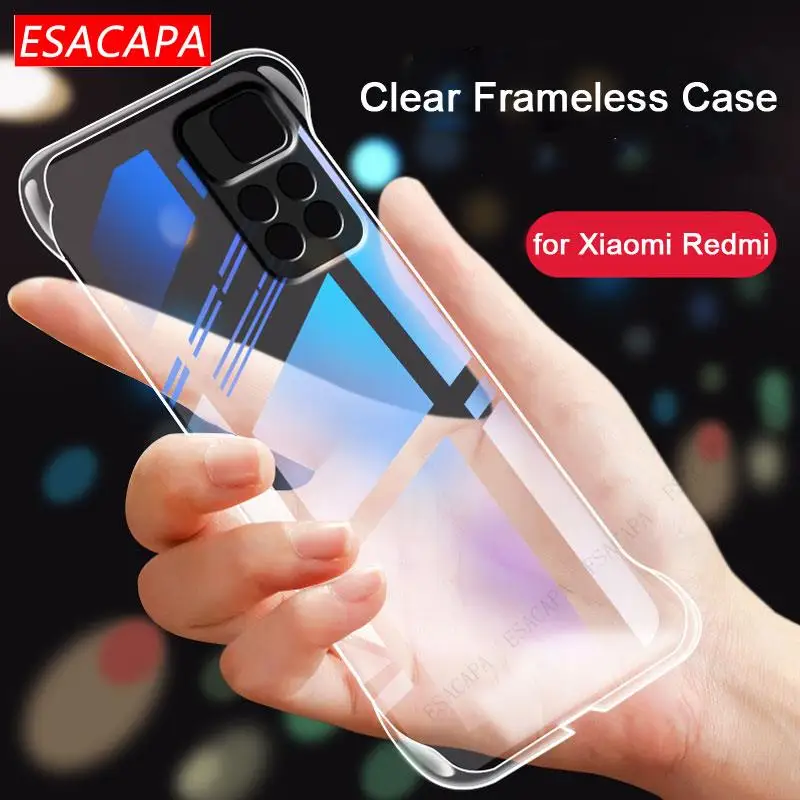 Прозрачный чехол без рамки для Xiaomi Redmi Note 11 Pro 5g 10s 10 4g 9s 9 Max ультратонкий жесткий