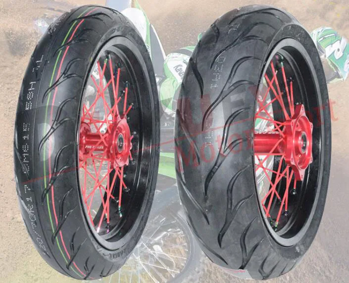 3 5-17 4 25-17 120/70ZR-17 150/60R17 алюминиевый сплав для внедорожников передних и задних спиц