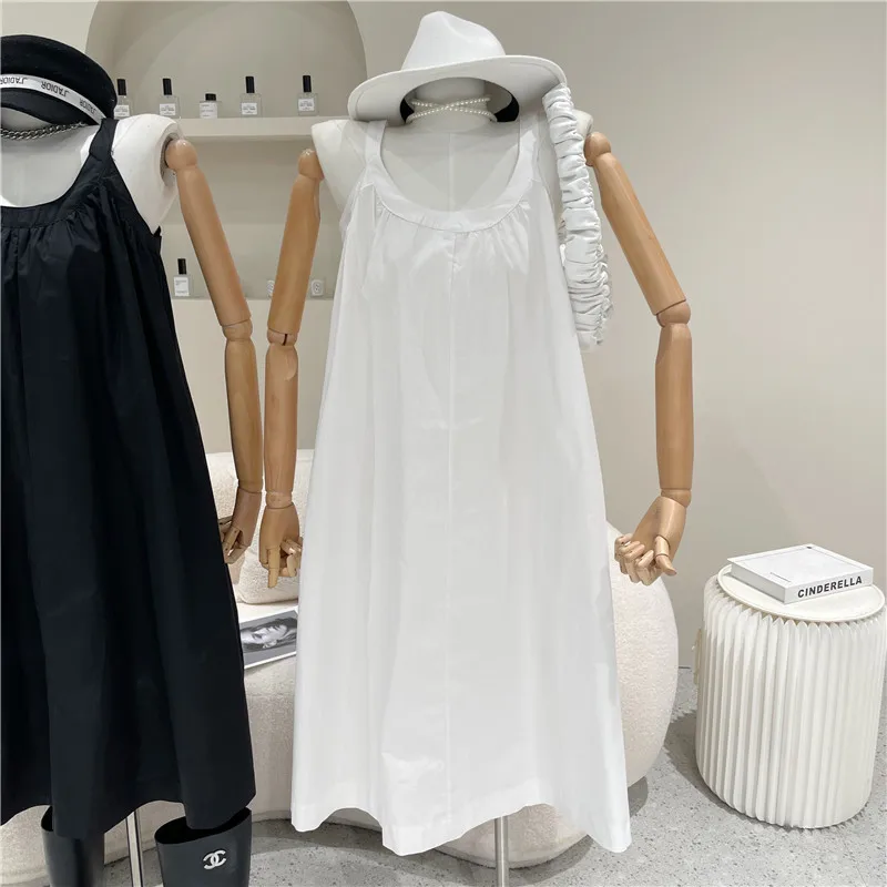 

Women's Spring Summer 2021 Fashion Niche Design Sleeveless Medium Long Sling Dress