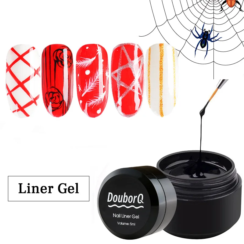 

Nail Art Liner Gel Polish Pen Top Base Coat Kit Painting Drawing Manicure Nail Art Kit J9