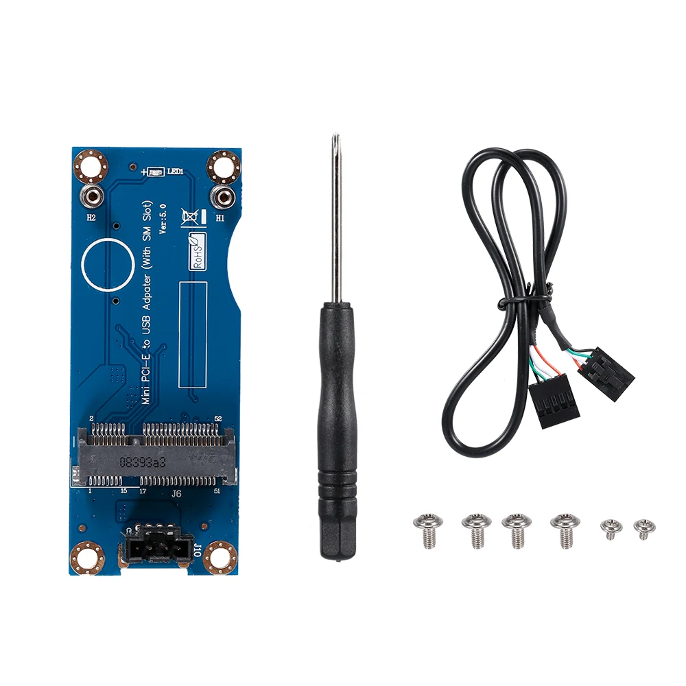 Мини адаптер PCI E на USB с слотом для SIM карты|Компьютерные кабели и разъемы| |