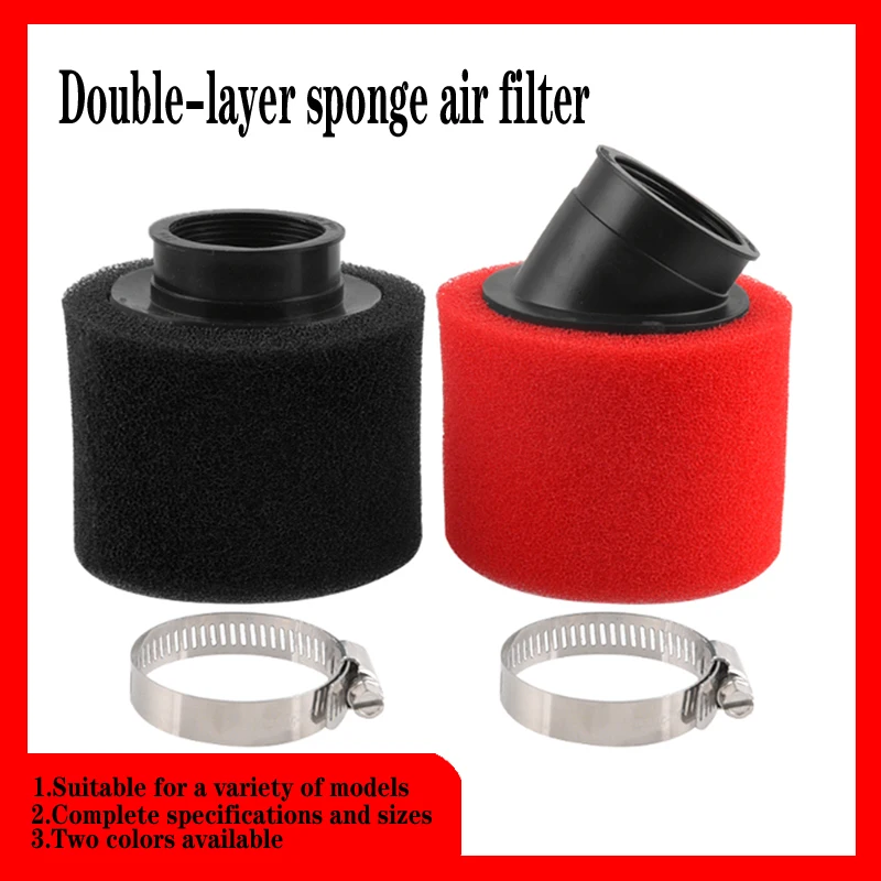 

32 35 38 42 45 48 mm elbow neck foam air filter sponge cleaner moped scooter dirt pit bike motorcycle RED Kayo BSE free shippi