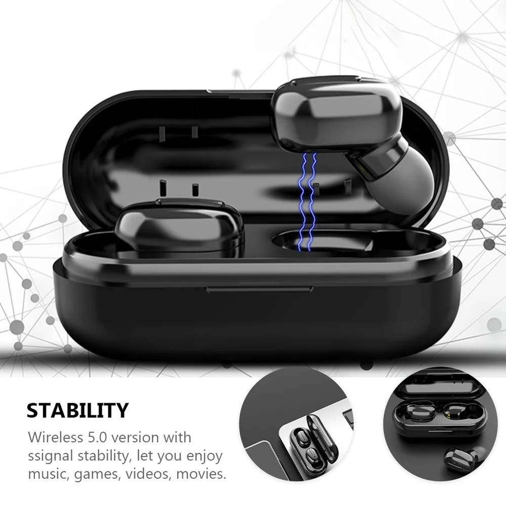

1 Set Wireless Earbuds Smart Headsets with Charging Box Mini Headphones
