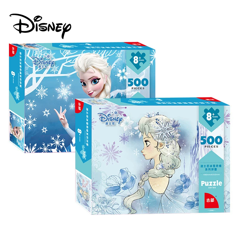 

Disney 500 Pieces Frozen Princess Spiderman Avengers Mickey Aladdin Paper Puzzle Adult Brain Game Educational Toy Without Glue