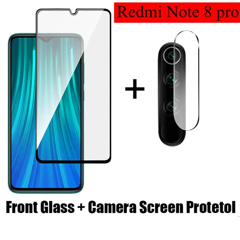 Закаленное стекло 2 в 1 для Xiaomi Redmi Note 7 8 Pro 8T защитная пленка экрана камеры наклейка