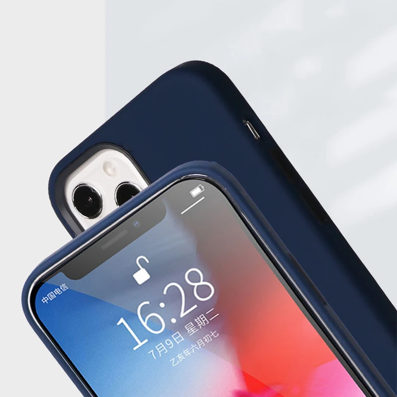 

For Magsafe Original Magnetic Silicone TPU Case For iPhone 12 Pro Max Liquid Silicon Case For iPhone 12 Mini Full Cover With Box