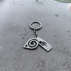 Konoha ниндзя брелок для автомобильных ключей Сумки 2021 аниме безделушки Narutos аксессуары для ключей Akatsuki Itachi женские ювелирные изделия мужские подарки