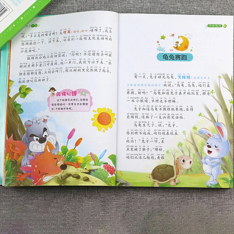 

New 4 book/set Children's Early Education Chinese Story Book 3-6 Years Children Bedtime Stories Fairy Tale Pinyin Reading Book