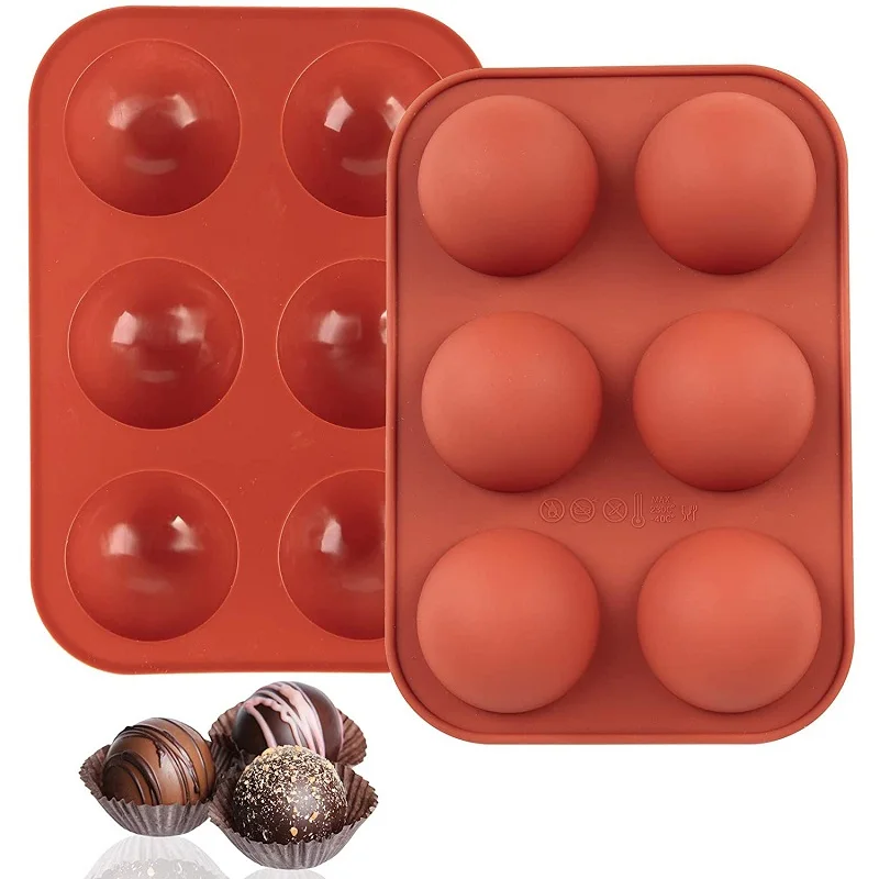 Zollor 6 отверстий сделай сам половинная Сфера круглая силиконовая форма для