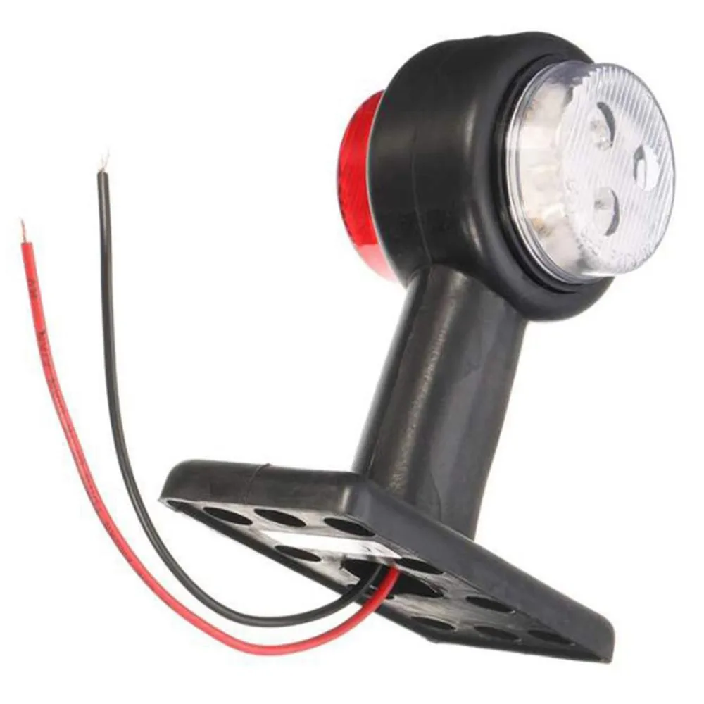 

2PCS 12SMD 9.5x5x12cm 12V/24V LED Double Side Light Warning Light For Truck Trailer General Rear Light