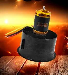 EDF wish 4300KV QX-MOTOR абсолютно Дрон DIY 64 мм EDF набор 3800KV 3500KV 2200KV бесщеточный двигатель с 12 лопастями воздуховод вентилятор для части радиоуправляемого самолета - Цвет: EDF wish 4300KV