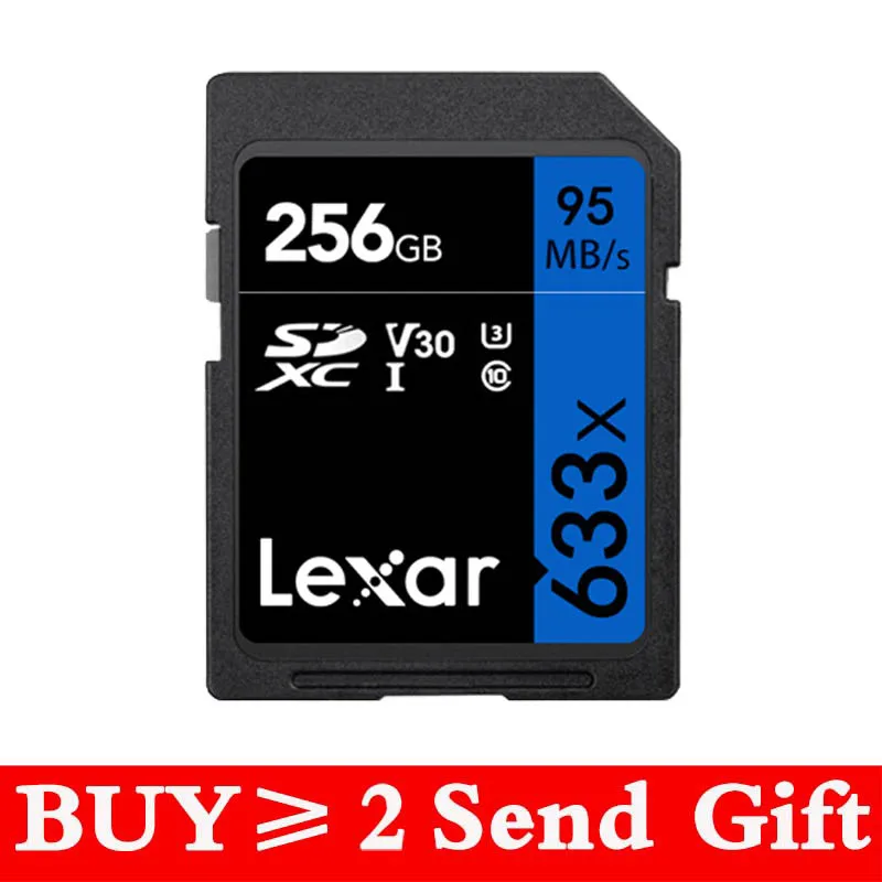 Оригинальная карта памяти Lexar 633x16 ГБ 32 U1 SDHC 64 128 256 U3 sd-карта SDXC класс 10 V10 для 1080p 3D 4K