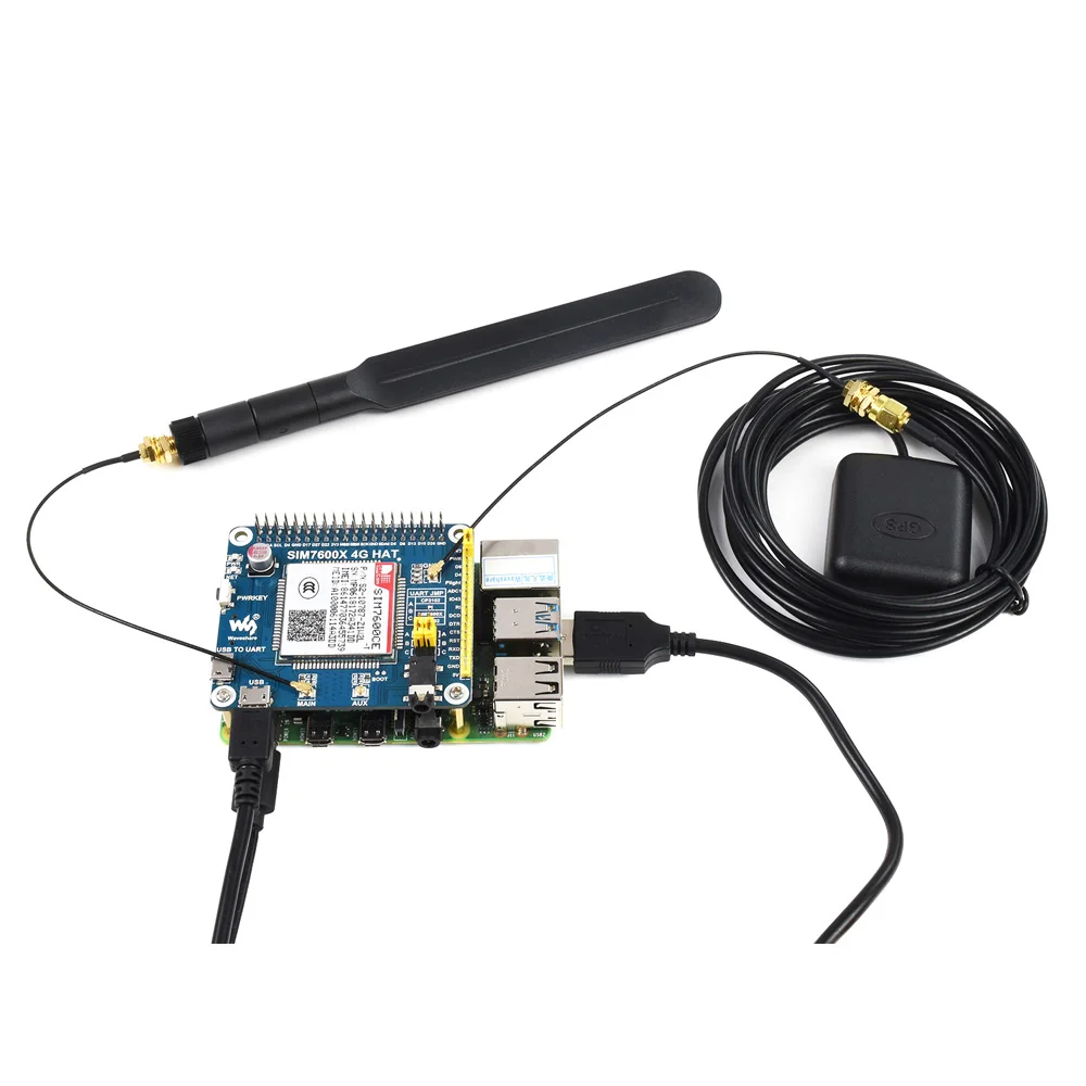 SIM7600A H SIM7600E SIM7600G SIM7600CE 4G шляпа / 3G 2G GSM GPRS GNSS для Raspberry Pi LTE CAT4 SIM7600|Запасные части| |