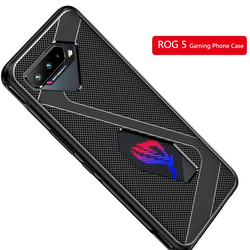 

Phone Case for ASUS Rog Phone 5 Rog5 All Inclusive Soft Shockproof Cross Design Heat Dissipation Case ASUS Rog 3 Rog 2 Cover