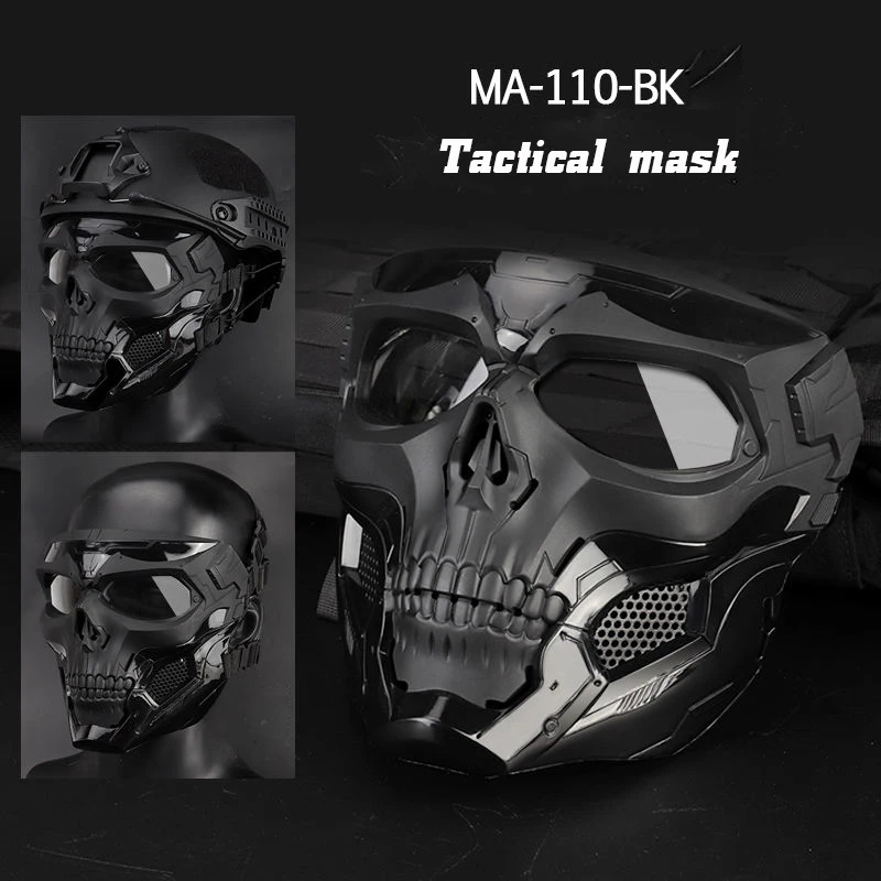 Outdoor Anti-fog Airsoft Mask Protective Gear Full Face Helmet Paintball Skull Safety Goggle Tactical | Спорт и развлечения
