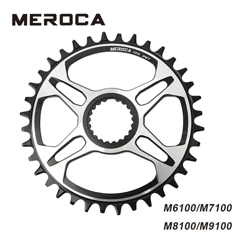 

MEROCA Mountain bike Chainring for FC-M7100/8100/9100 12 Speed 32T/34T/36T/38T XTR single Chain wheel