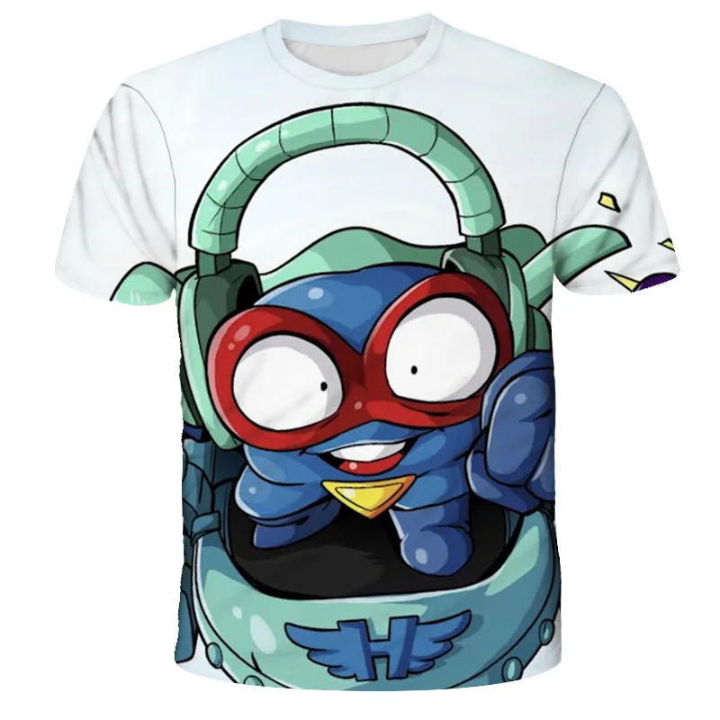 

Super zings Fashion T Shirt Summer Short Sleeve O-neck Tshirt Super Zings Tees Baby Boys Kids Casual Cartoon Tops Girls T-shirt