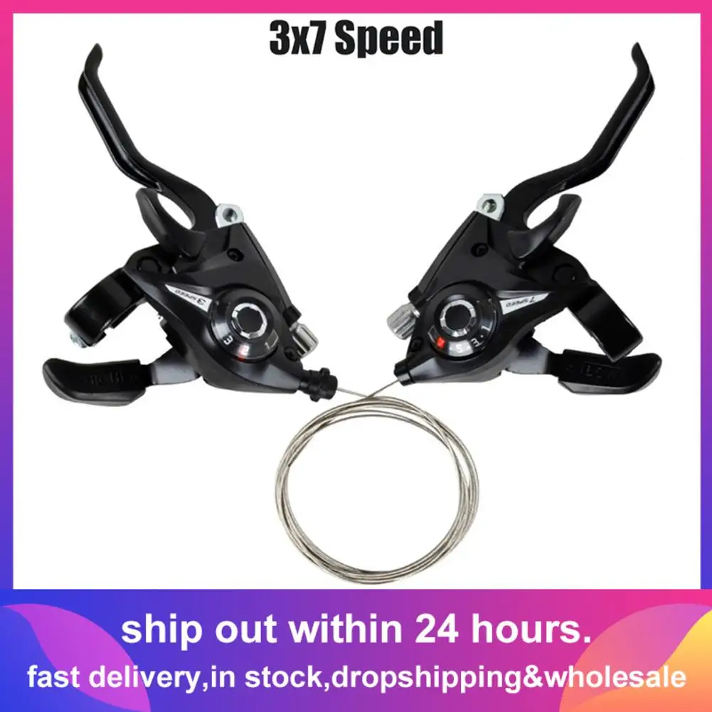 

3x7 21 Speed Bicycle Shifter Brake MTB Mountain Road Bike Riding Cycling Disc Brake Levers with Shift Cable Hot Sale