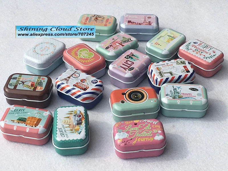 

Free ship!1lot=32pc!envelope style Mini cover Iron tin case / can/ metal box / small Kit/candy storage gift box