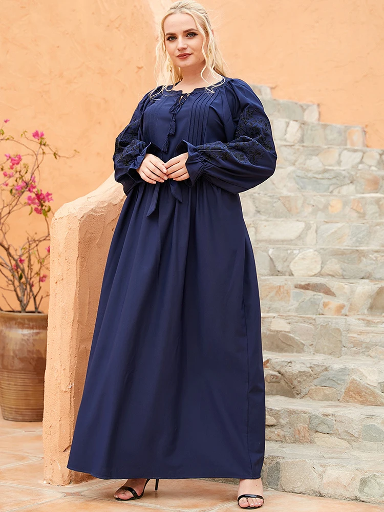 

Ramadan Eid Mubarak Dresses Abayas For Women Robe Longue Femme Dubai Abaya Turkey Muslim Fashion Prayer Dress Islam Clothing