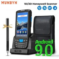 munbyn pda android 9 0 handheld computer pos terminal touch screen 2d barcode scanner 4g wifi barcode reader data collector