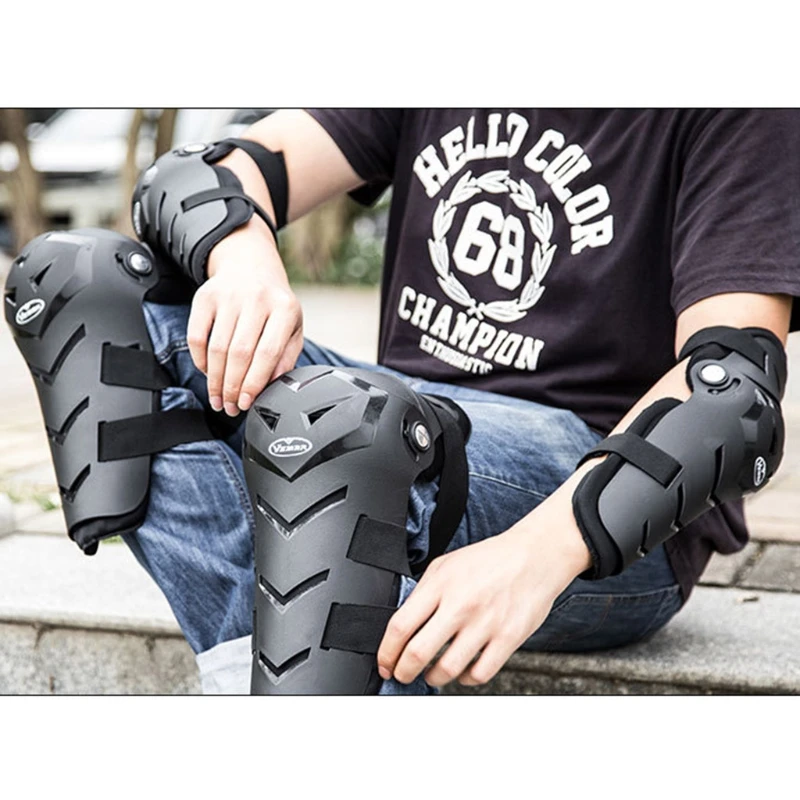 

Knee Pad Skateboard Protective Gear Set for Rollerblading Skateboarding Cycling Skating Scooter Bike Kids/Adults Y4UB
