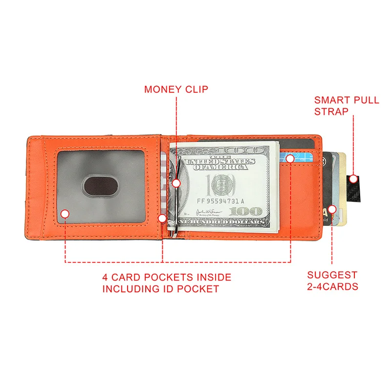 Rfid Carbon Fiber Men Wallets Money Bags Luxury Brand Fashion Slim Thin Card Holder Wallet Short Male Purses Small Black Walet | Багаж и