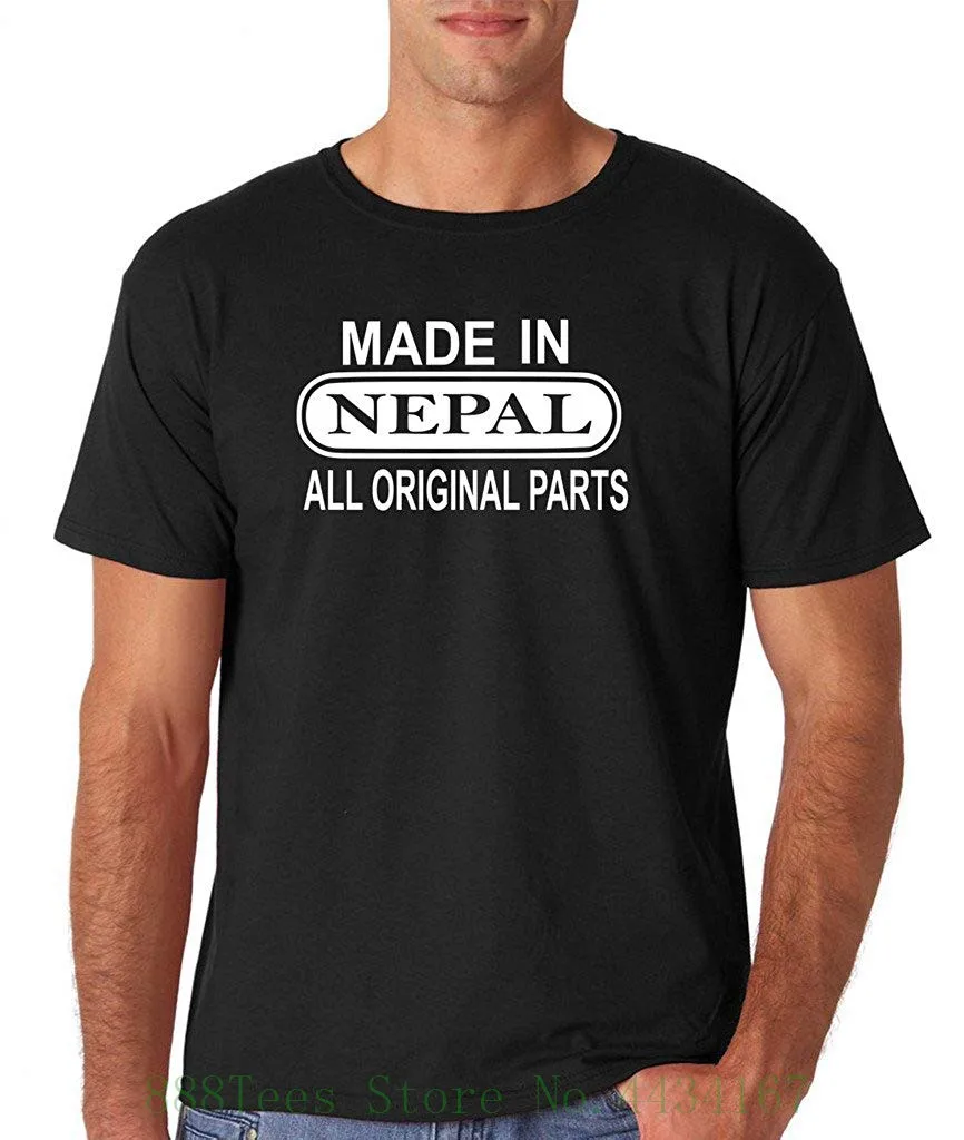 

Made In Nepal All Orignal Parts&nbsp ; Men T Shirt White All Sizes Colors T Shirts Casual Brand Clothing Cotton