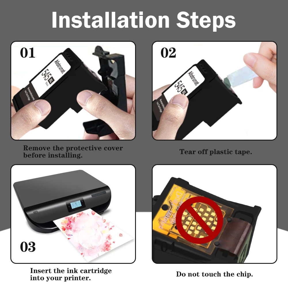 Afotrunat remanufactured ink cartridge for Canon 545 XL PG-545XL black with Pixma MG2450 MG2550S TS3151 TS3150 TS3350 MG3050 TR4550 TS205 MX495