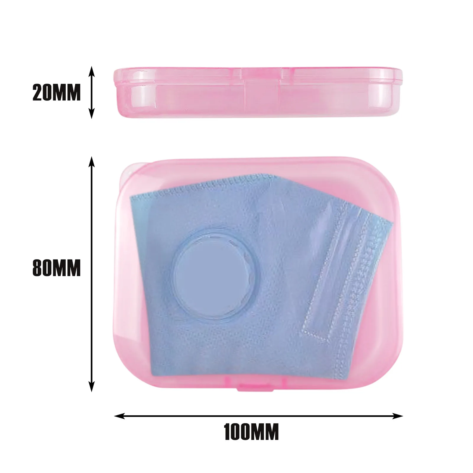 

Portable Face Mask Storage Bag Mouth Mask Cover Case Anti-pollution Facemask Case Mascarilla Face Mask Storage Mascarillas