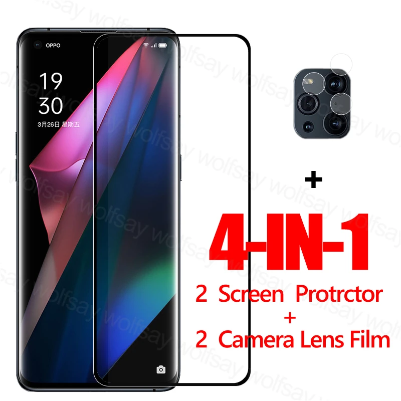 Protector de pantalla de vidrio templado para OPPO Find X3 Pro, pel&iacute;cula protectora de tel&eacute;fono, Find X3 Pro-0