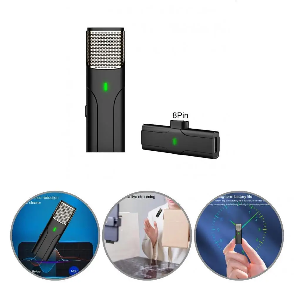 

Wide Compatibility Portable Microphone Black High Sensitivity Reliable 20m Transmission Range Lapel Lavalier Microphone