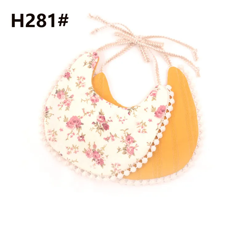 Baby Boy Girl Newborn Cotton Linen Two-layer Bib Waterproof Saliva Towel Burp Cloth Floral Print Feeding Boys Girls Bandana Bibs | Детская