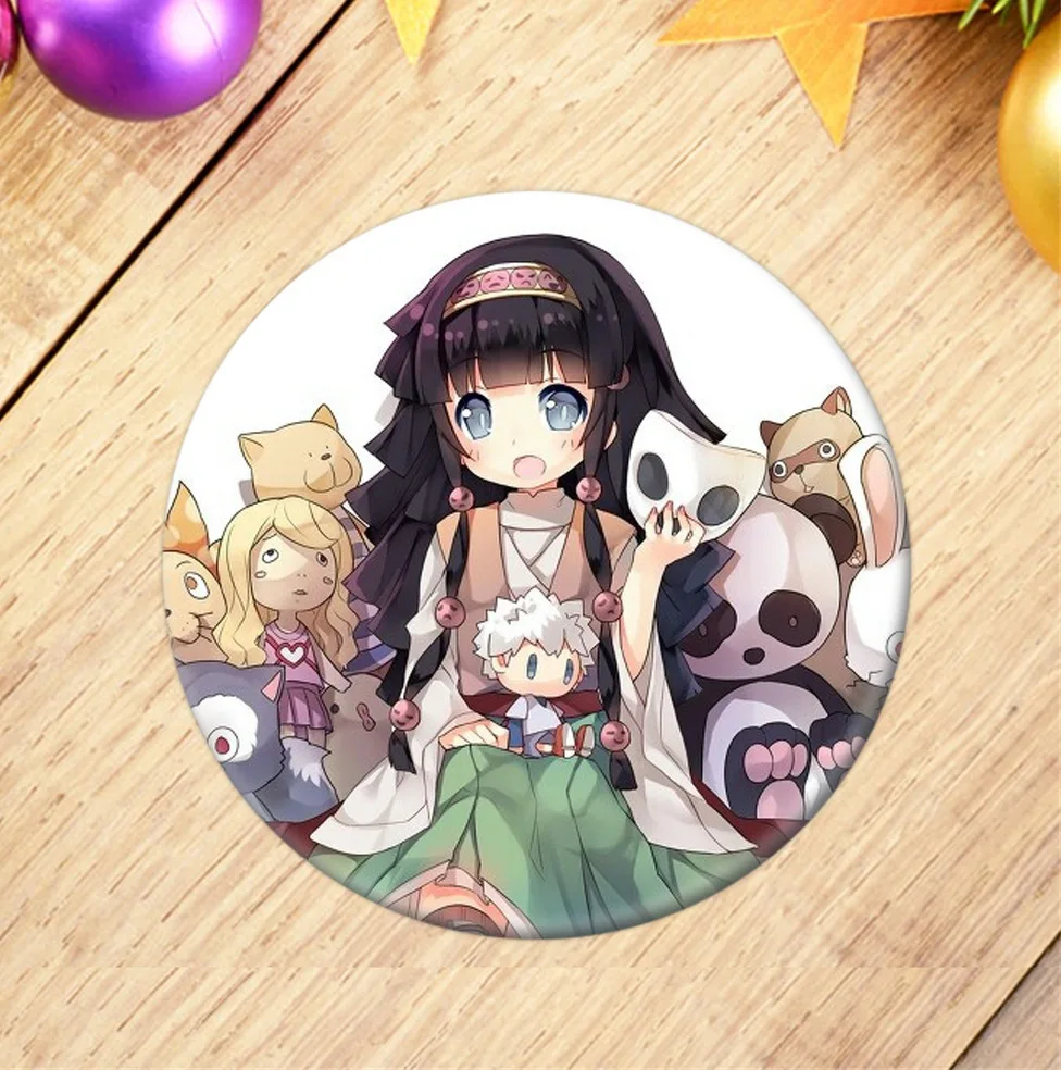 Металлическая брошь в виде мультяшного персонажа Hunter X бейж с дисплеем булавка