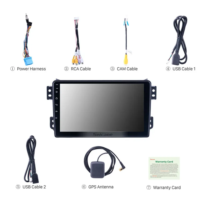Seicane Android 10.0 API 29 Car Radio 2GB+32GB HD 9 inch GPS Navi For 2008-2014 OPEL Agila 2008-2012 SUZUKI Splash Ritz | Автомобили и