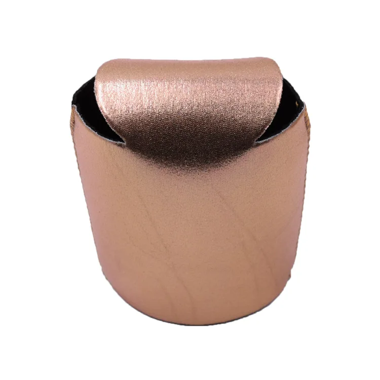 Розовое золото из искусственной кожи может вместить рукав для 330 мл пива или Кока