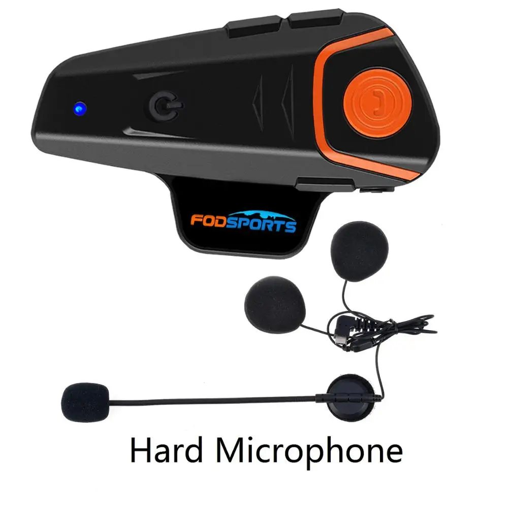 

Fodsports BT-S2 Pro motorcycle helmet intercom motorbike wireless bluetooth Headset waterproof BT Interphone with FM speakers