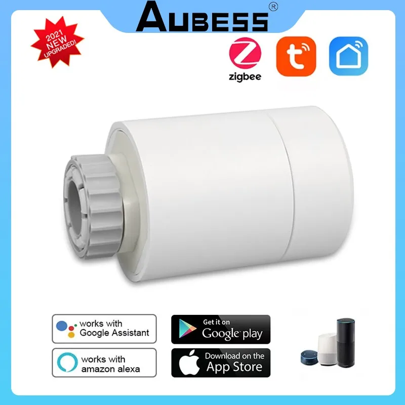 

Tuya ZigBee3.0 Smart Radiator Actuator Programmable Thermostatic Radiator Valve Temperature Controller Voice Control Via Alexa