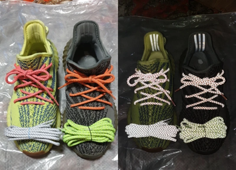 1 Pair 3M Round Reflective Shoelaces for Shoes Night Luminous Sneaker Running Shoelace 100/120/140/160CM Fluorescent Shoestrings