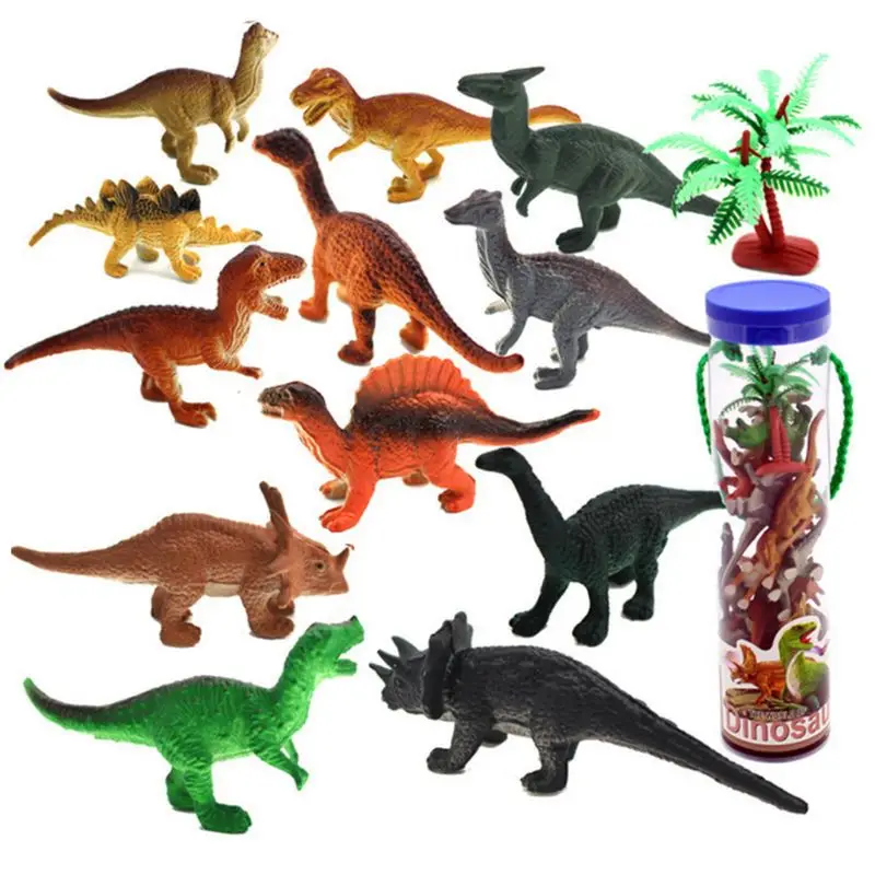 

12 Pcs Mini Dinosaur Play Set, Assorted Realistic Small Dinosaur Figure Model R66D