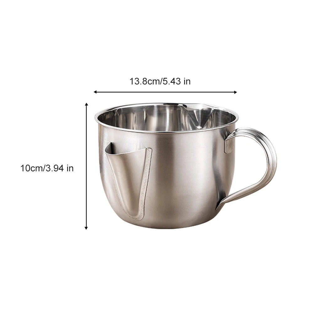 

304 Kitchen Stainless Steel Oil Separator Grease Bowl Grease Trap Soup Filter To Remove Oil For Kitchenware Accessories Tools