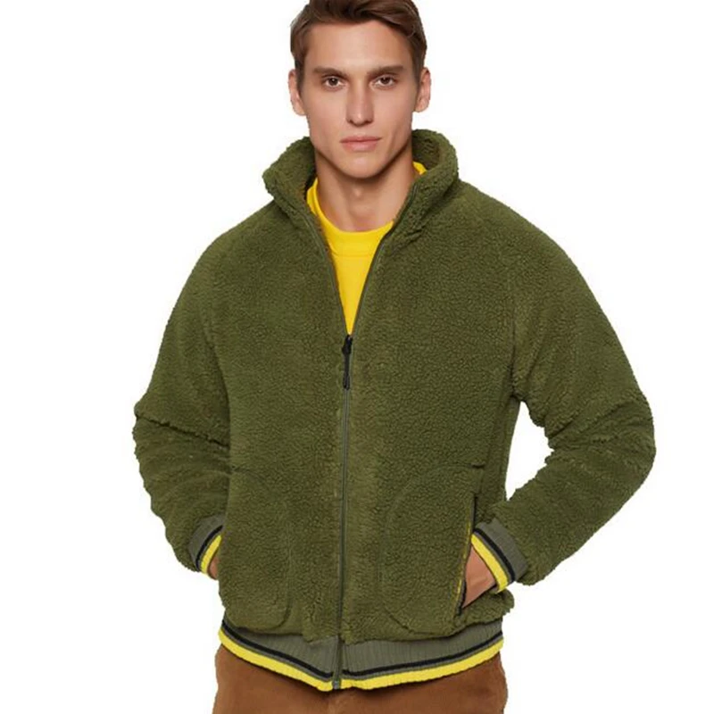Мужская плюшевая куртка с капюшоном дизайнерская одежда в стиле хип-хоп