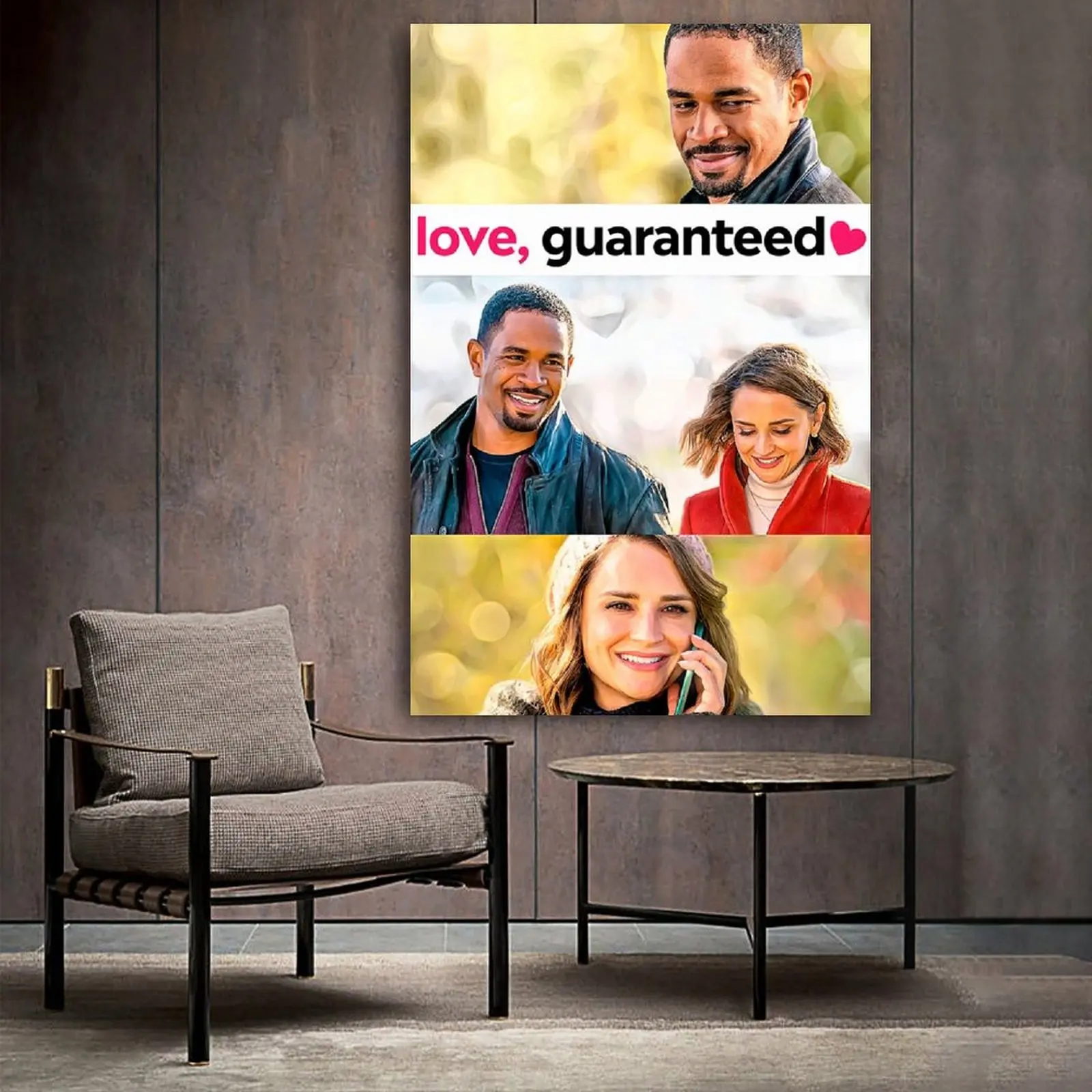 

Love, Guaranteed Movie Poster Poster Decorative Painting Canvas Wall Art Living Room Posters Bedroom Painting